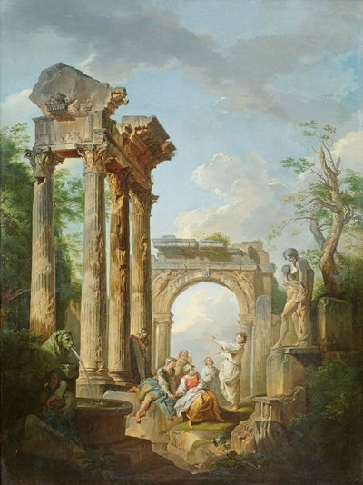 Le rovine del Tempio di Vespasiano da Giovanni Maria Griffoni